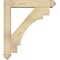 Ekena Millwork Merced Arts and Crafts Rough Sawn Bracket w/ Offset Brace, Douglas Fir, 6"W x 30"D x 34"H BKT0604X30X34MRC03RDF - alternate 4